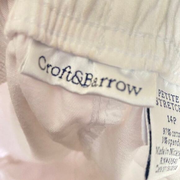 CROFT & BARROW | Women’s White Capri Pants Sz 14P - Picture 6 of 8